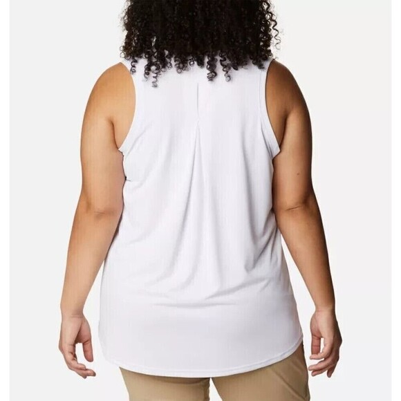 Columbia Women's Hike Performance Tank Top City White Size X Small - Picture 2 of 5